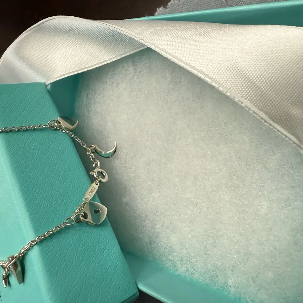 Tiffany & Co. Silver 10 Mini Charm Bracelet - Picture 6 of 6